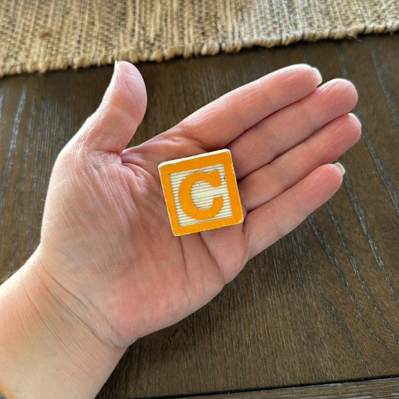 Set of 36 Wooden Alphabet Blocks - Picture 2 of 2